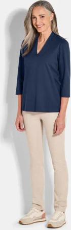 Basic-Shirt aus Interlock-Jersey - marine - Gr. 23 von Goldner Fashion
