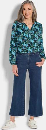 Jeans-Culotte VERA mit Bügelfalten - blau - Gr. 275 von Goldner Fashion