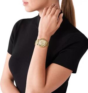 Michael Kors Uhr - Lennox Three-Hand Stainless Steel Watch - Gr. unisize - in Gold - für Damen