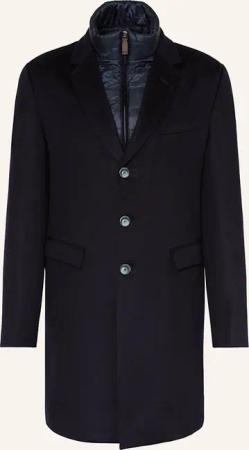 HERNO Cashmere-Mantel mit herausnehmbarer Blende