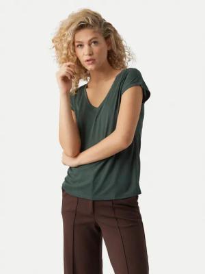 Vero Moda T-Shirt Filli 10247666 Grün Regular Fit