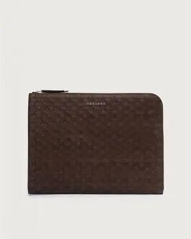 Orciani Taschen P00734 CHEVRETTE WOVEN - PORTADOCUMENTI-TESTA DI MORO
