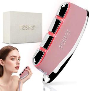 FOSMET Gesichtsmassagegerät Elektrisch Gua Sha EMS