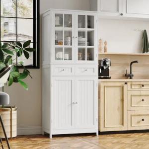 HOMECHO Hochschrank 180 cm Küchenschrank mit