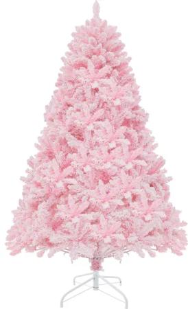 COSTWAY Künstlicher Weihnachtsbaum, mit Schnee, 8
