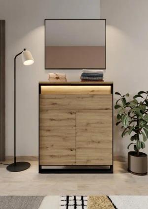 Compleo Garderoben-Set (Kommode und Spiegel), Modern