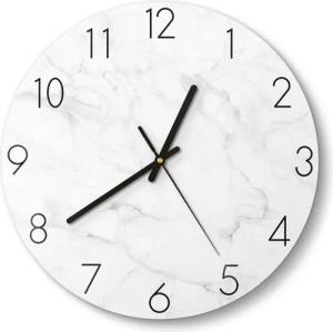 DEQORI Wanduhr 'Marmorplatte im Detail' (Glas