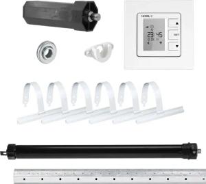 Nobily Achtkantwelle Rolladen-Set mit Mini Rolladenmotor