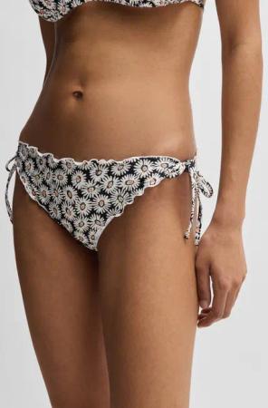 HUGO Bikini-Hose RUFFLE mit Allover-Print