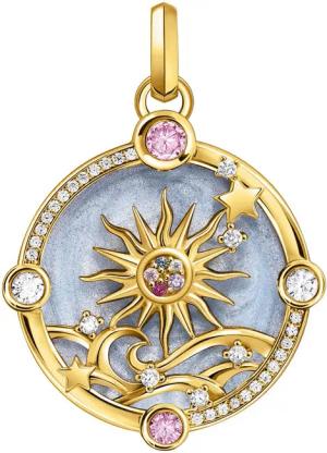 THOMAS SABO Kettenanhänger blau mit Sonne