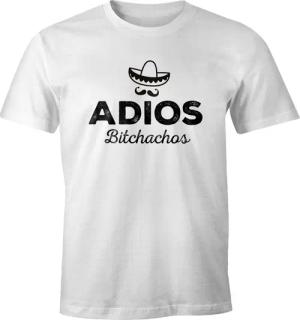 MoonWorks Print-Shirt Herren T-Shirt Spruch Adios