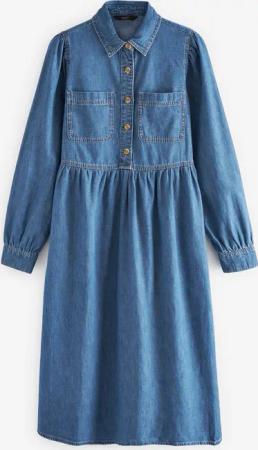 Next Midikleid Gesmoktes Midikleid – Petite