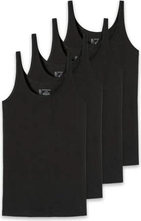 Schiesser Unterhemd Damen T-Shirt 4er Pack
