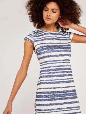 Apricot Midikleid Midikleid, (1-tlg) mit Streifen