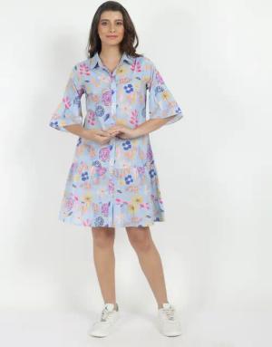 VICCI Germany A-Linien-Kleid (1-tlg) aus weicher