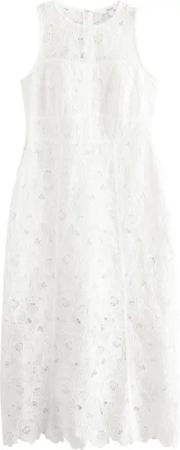 Next Midikleid Ärmelloses Midikleid mit Spitzenmieder