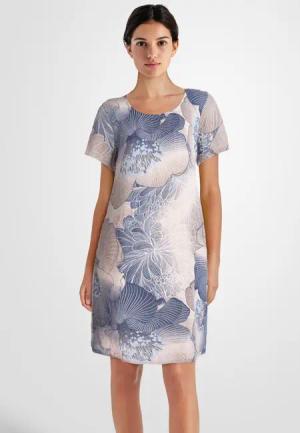 PEKIVESSA Sommerkleid Leinenkleid knielang mit kurzen