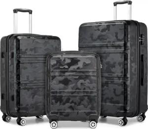 KONO Hartschalen-Trolley mit TSA-Schloss - Reisekoffer