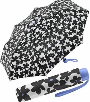 United Colors of Benetton Taschenregenschirm Super Mini - Flower persian jewel, ein Blütenmeer für unterwegs