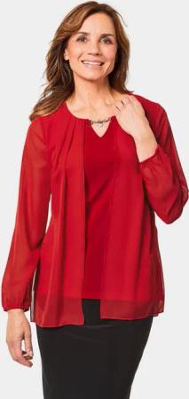 GOLDNER Klassische Bluse Festliche Bluse mit