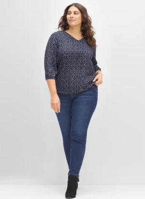 Sheego Klassische Bluse Tunika