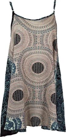 Guru-Shop Midikleid Boho Mandala Minikleid, Trägerkleid,..