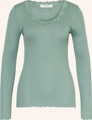 rosemunde Longsleeve BABETTE aus Seide mit Spitzenbesatz