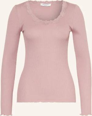 rosemunde Longsleeve BABETTE aus Seide mit Spitzenbesatz