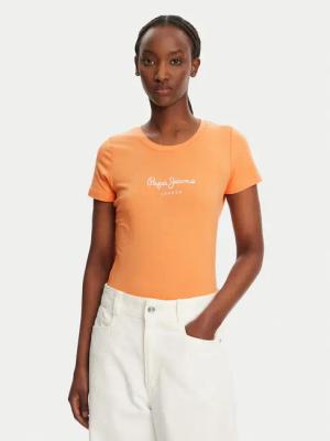 Pepe Jeans T-Shirt New Virginia PL505202 Orange Slim Fit