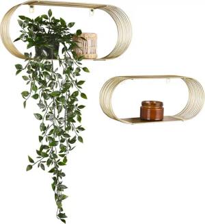 Wandregal Jessica gold Optik Metall