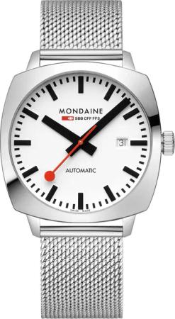 Mondaine MSL.3961B.SM Herrenuhr Cushion Automatik 39mm 10ATM