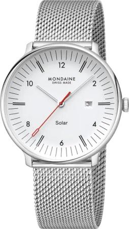 Mondaine MLE.41910.SM Herrenuhr Doppio Solar 41mm 5ATM