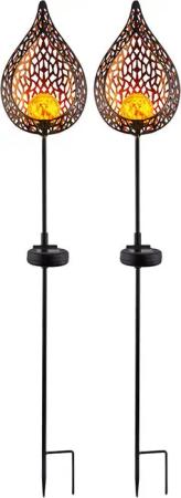 etc-shop LED Solarleuchte, LED-Leuchtmittel fest verbaut,