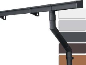 INEFA Dachrinne NW 68 Dachrinnen-Set kastenförmig