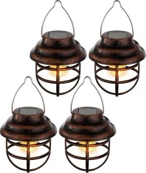 etc-shop LED Solarleuchte, LED-Leuchtmittel fest verbaut,