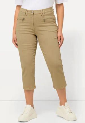 Ulla Popken Funktionshose 7/8-Stretchhose Mony Zipptaschen