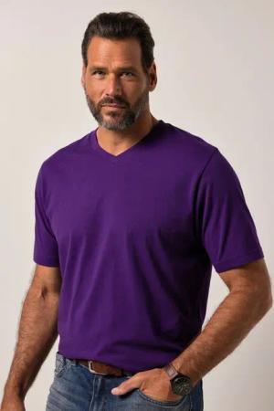JP1880 T-Shirt T-Shirt Basic V-Ausschnitt bis