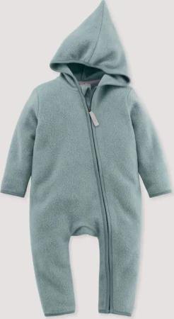 hessnatur Baby Fleece Overall Regular aus Bio-Baumwolle - grün - Größe 98
