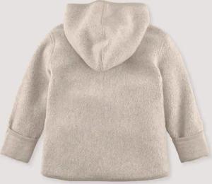 hessnatur Baby Fleece Jacke aus Bio-Baumwolle - beige - Größe 86/92