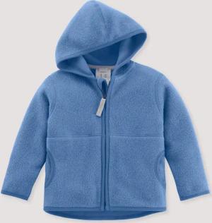 hessnatur Baby Fleece Jacke aus Bio-Baumwolle - blau - Größe 86/92