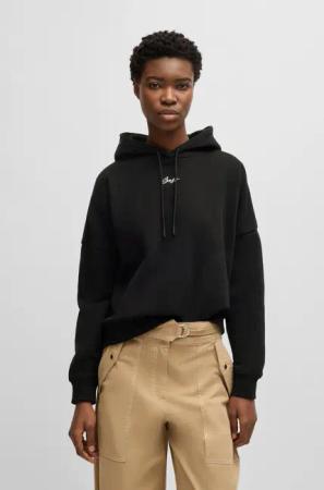 BOSS ORANGE Hoodie "Ehoody Premium Damenmode", mit gesticktem Logo