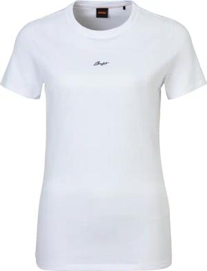 BOSS ORANGE T-Shirt "Elogo Premium Damenmode", mit Label-Stitching