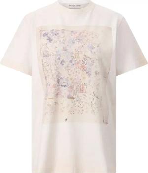 Golden Goose - T-Shirt mit Blumenprint - Größe L - creme