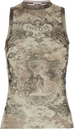 Jean Paul Gaultier - Top Beige - Größe L -