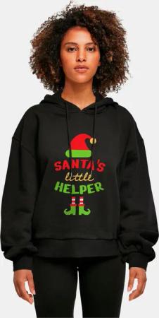 Merchcode Ladies Christmas Santa´s Little Helper Hoody