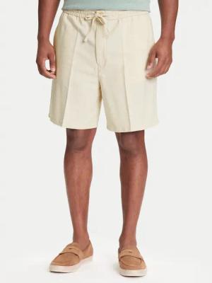 Mustang Stoffshorts Linen 1016459 Écru Loose Fit
