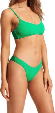 Seafolly High Cut Damen Bikinihose (Grün 34 Größe)