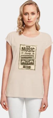 Mister Tee Ladies Retro Boom Extended Shoulder