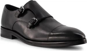 JOOP! Herren Doppelmonkstrap schwarz Glattleder