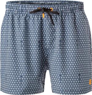 SAVE THE DUCK Herren Badeshorts blau Mikrofaser Gemustert